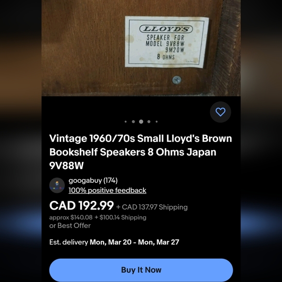 Vintage LLOYD's Stereo Speakers Made in Japan Wood Cabinets Mid Century Modern - Picture 13 of 13